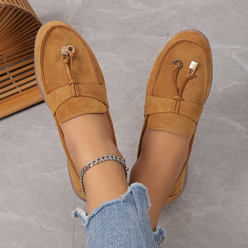 OLD MONEY Suede Lady Loafers