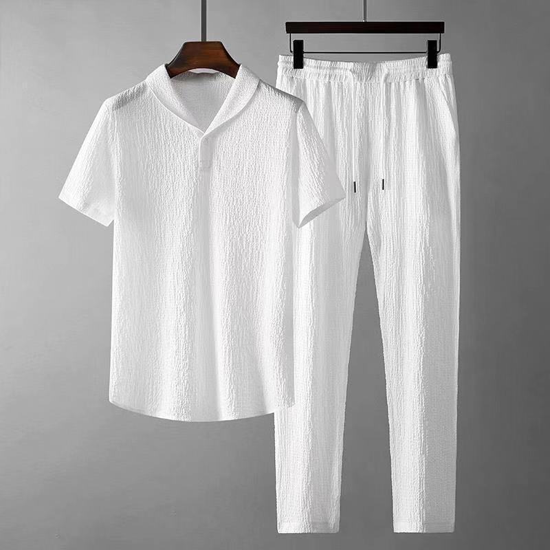 COTTON POLO & PANTALON SUIT