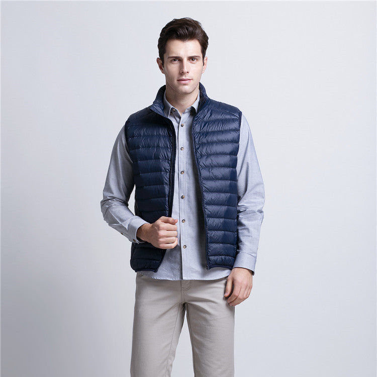 OLD MONEY MENS PUFFER VEST JACKET