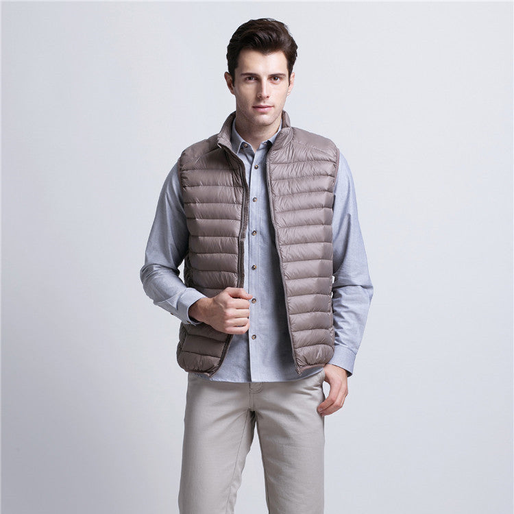 OLD MONEY MENS PUFFER VEST JACKET