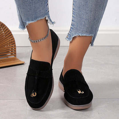 OLD MONEY Suede Lady Loafers