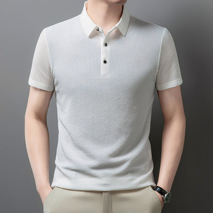 OLD MONEY Wrinkle-Free Oxford POLO T-SHIRT