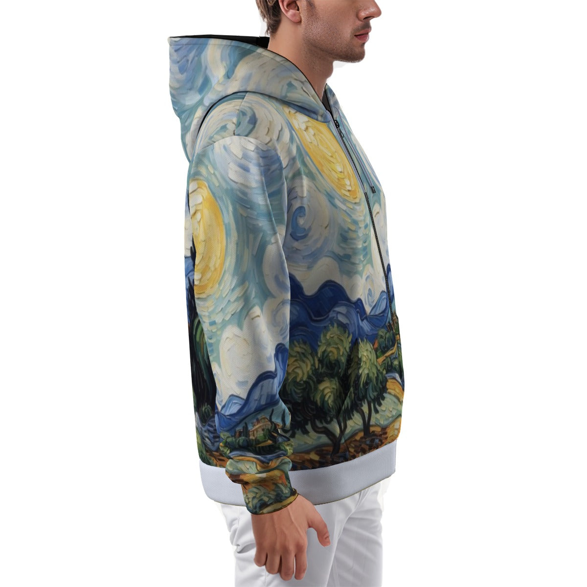 Weftvy Art Inspired Zip Up Hoodie