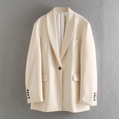 OLD MONEY BEIGE  OVERSIZED BLAZER