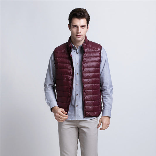 OLD MONEY MENS PUFFER VEST JACKET