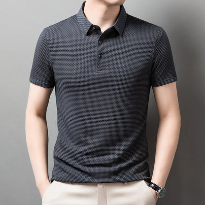 OLD MONEY Wrinkle-Free Oxford POLO T-SHIRT