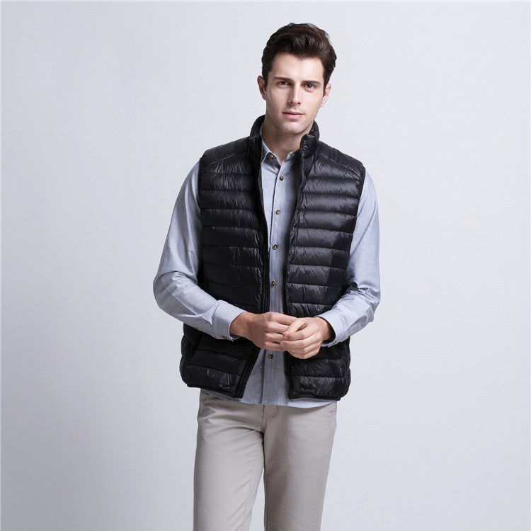 OLD MONEY MENS PUFFER VEST JACKET