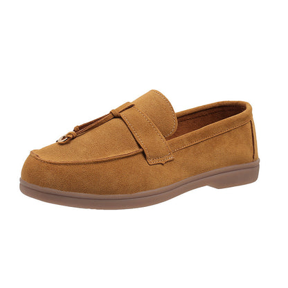 OLD MONEY Suede Lady Loafers