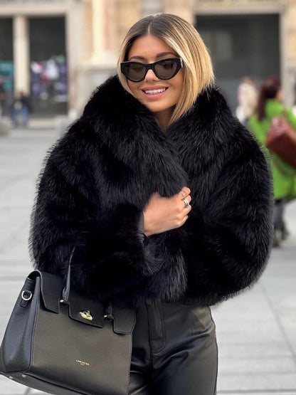 FAUX FUR COAT