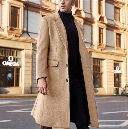 OLD MONEY Legacy Long Trench Woolen Coat