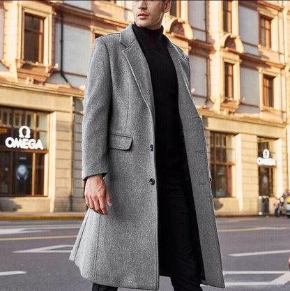 OLD MONEY Legacy Long Trench Woolen Coat