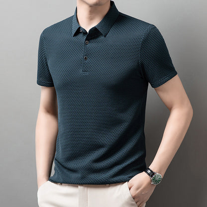 OLD MONEY Wrinkle-Free Oxford POLO T-SHIRT