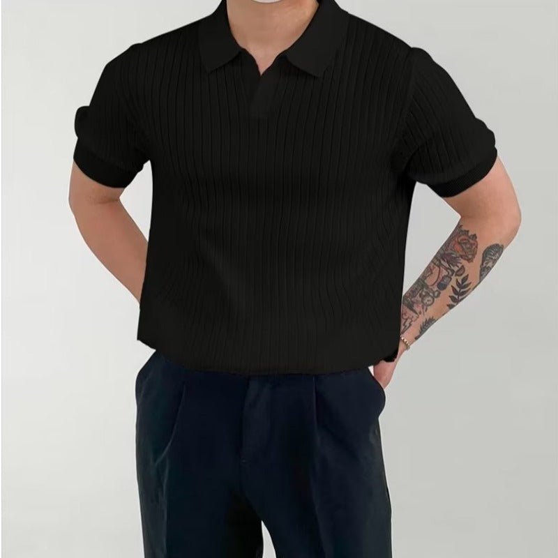 OLD MONEY Regal Ribbed Cotton POLO