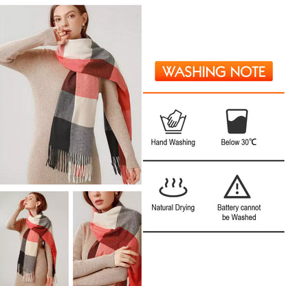 Premium Electric Heating Women's Shawl With Power Bank