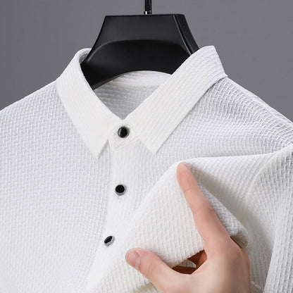 OLD MONEY Wrinkle-Free Oxford POLO T-SHIRT