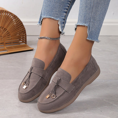 OLD MONEY Suede Lady Loafers